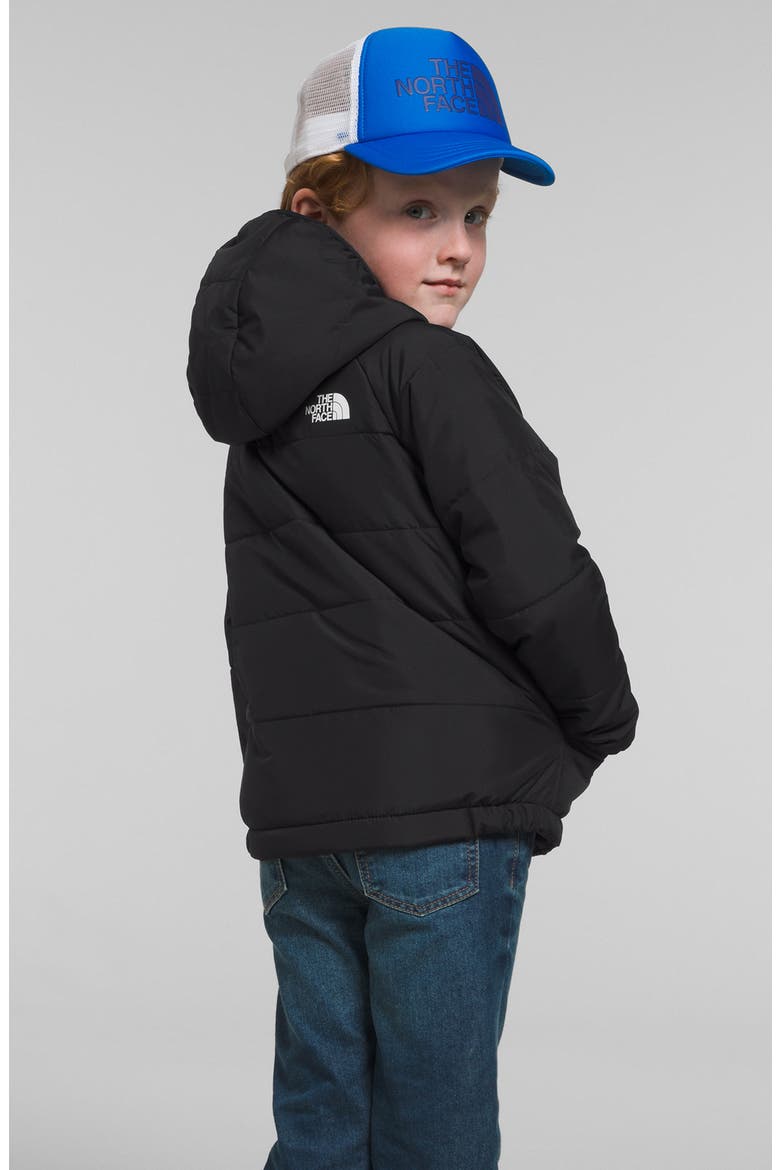 Kids' Perrito Reversible Water Repellent Jacket, Alternate, color, BLACK/ ASPHALT GREY