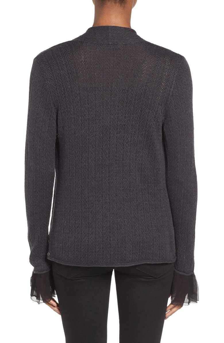NIC+ZOE Chiffon Cuff Cardigan, Alternate, color,