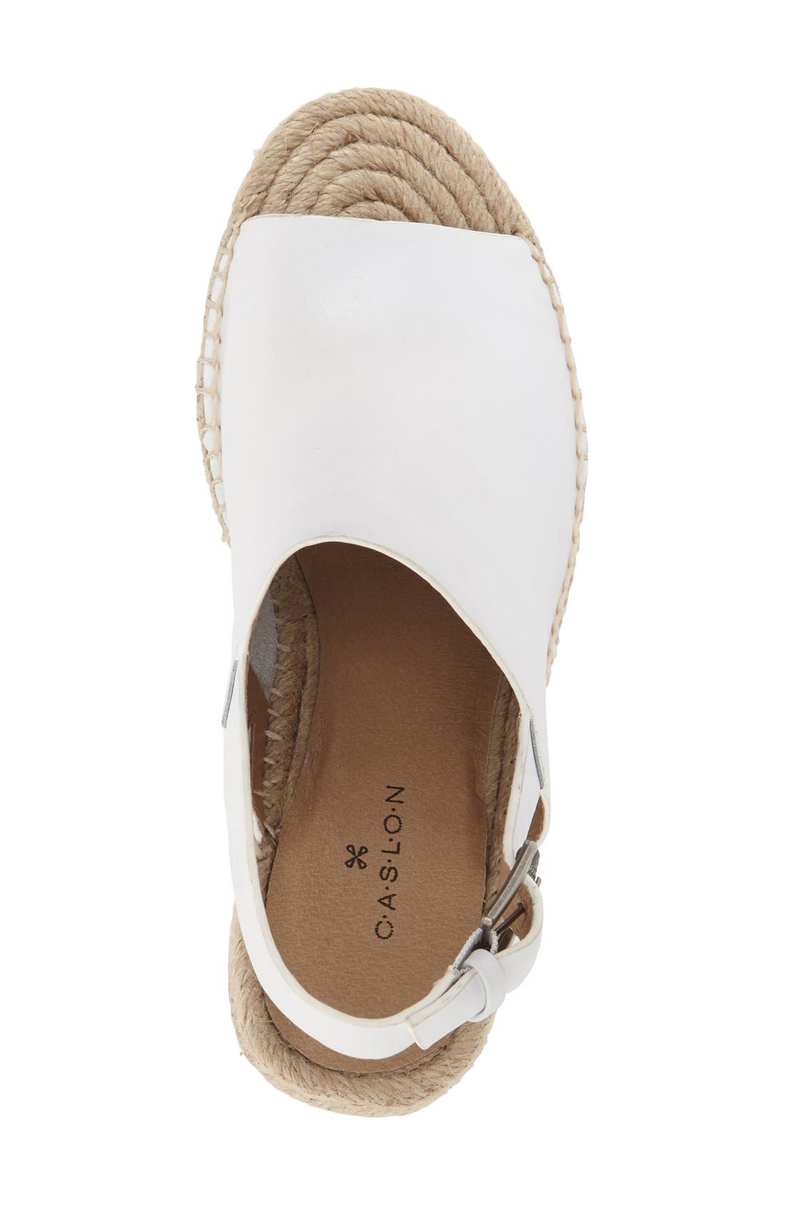 Sutton Slingback Sandal, Alternate, color, WHITE LEATHER