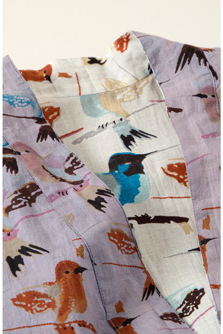 Hummingbird Reversible Robe, Alternate, color, Multi