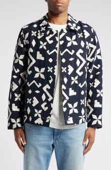 Wax London Iggy Block Geo Jacquard Jacket