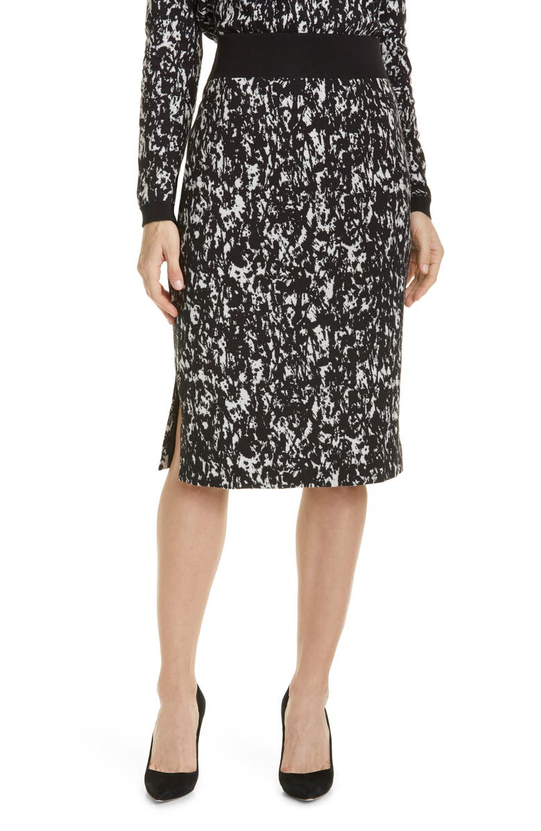 BOSS Emkara Cotton Blend Pencil Skirt, Main, color,