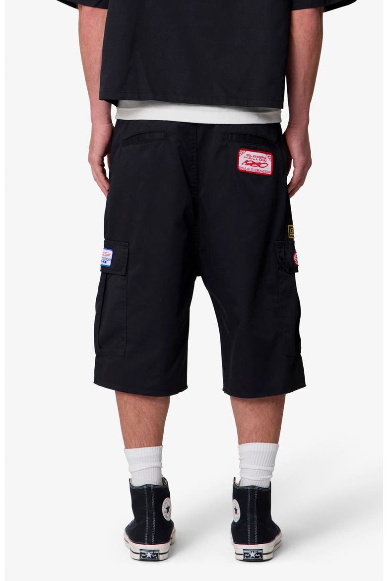 Baggy Cargo Work Shorts, Alternate, color, BLACK