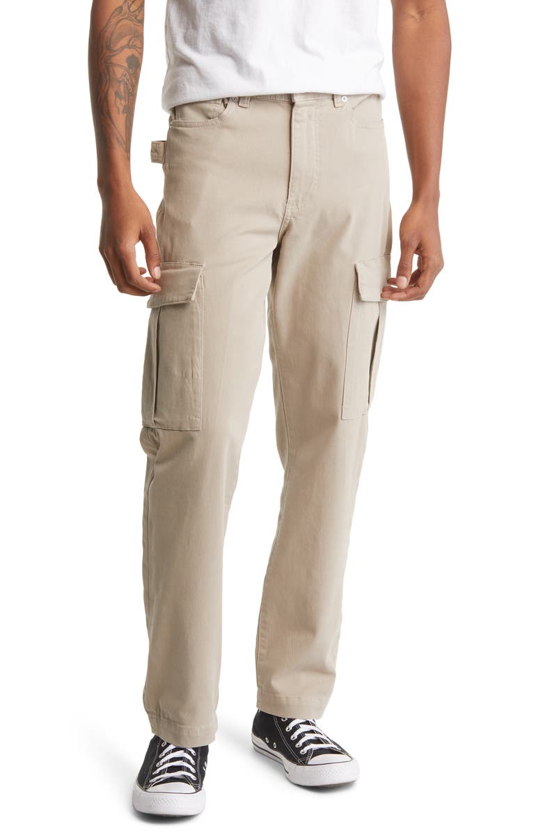 DL1961 Noah Tapered Straight Leg Cargo Jeans, Main, color, Brut