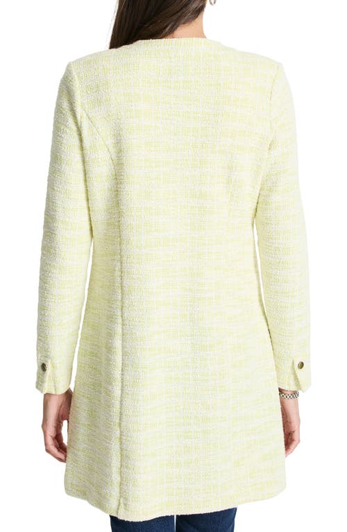 Nic + Zoe Nic+zoe Textured Statement Jacket In Green Mix