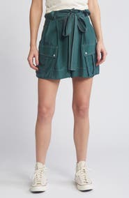 THE GREAT. The Silk Cargo Shorts