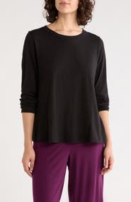 Eileen Fisher Long Sleeve Organic Cotton T-Shirt