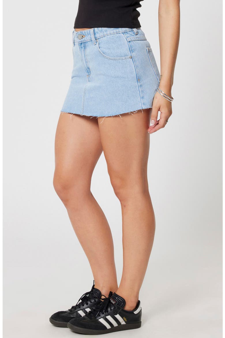 Kendall 99 Cutoff Denim Skirt, Alternate, color, LIGHT VINT