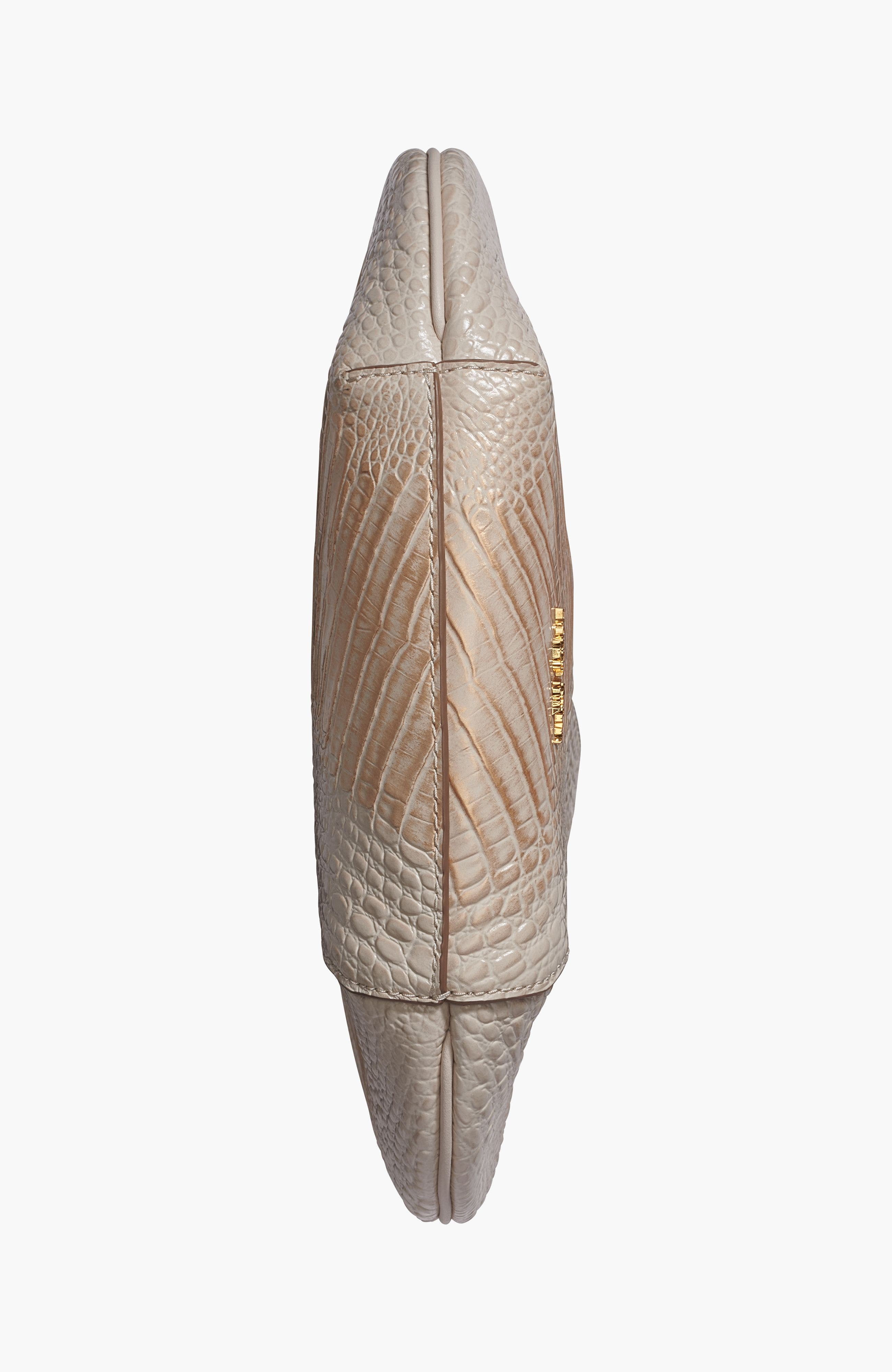 Baldwin Mini Shoulder Bag, Alternate, color, Sand Gold Crocodile
