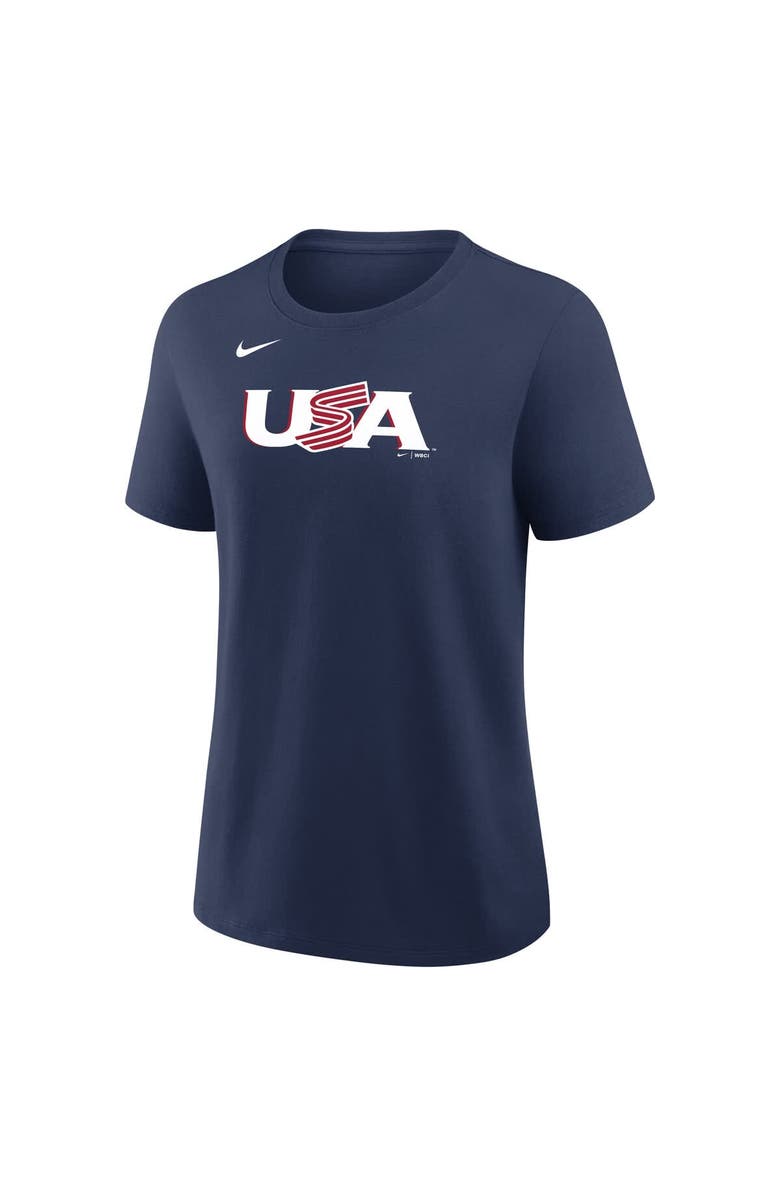 Nike Women's Nike Cal Raleigh Navy USA Baseball 2026 World Baseball Classic Name & Number T-Shirt, Alternate, color, Navy