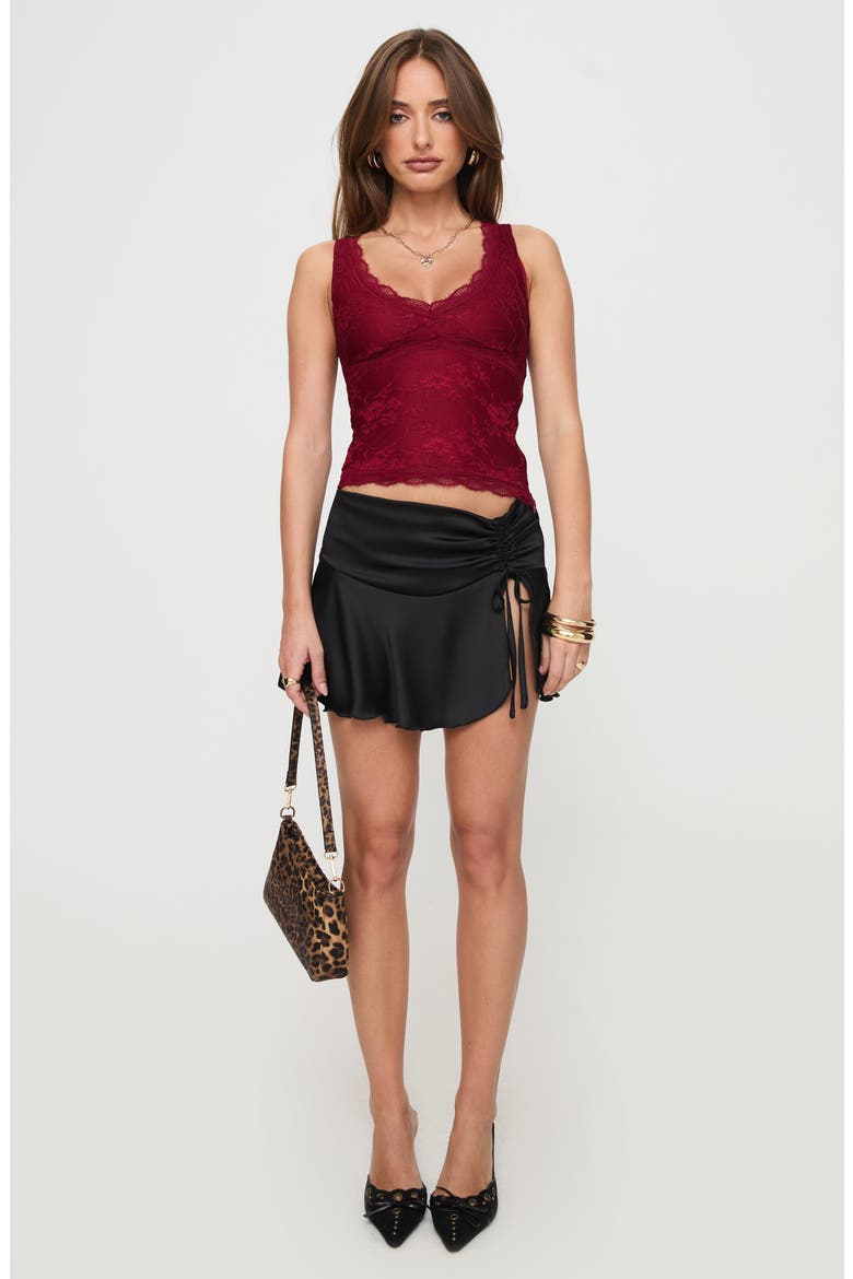 Far Away Lace Sleeveless Top, Alternate, color, BURGUNDY