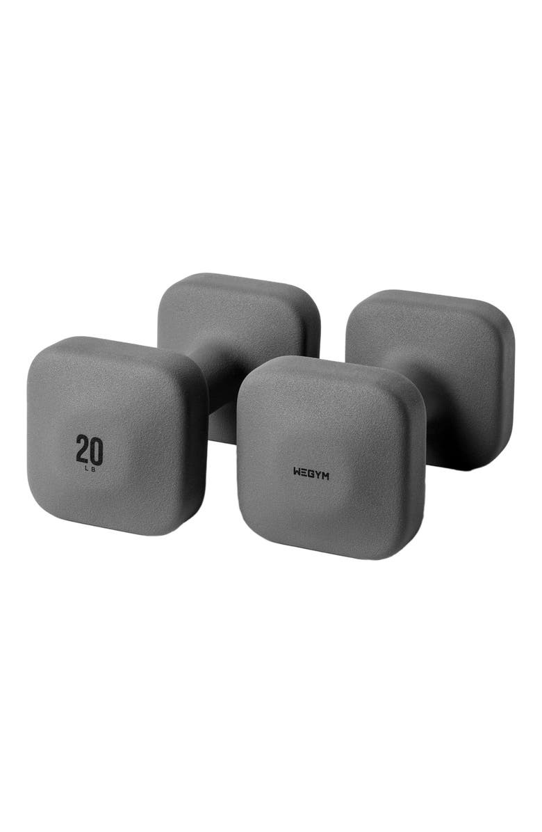 WeGym SafeGrip Dumbbells, Main, color, Slate