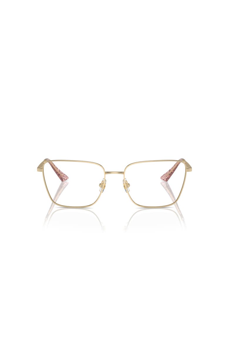 Jimmy Choo 55mm Rectangle optical glasses, Alternate, color, Gold