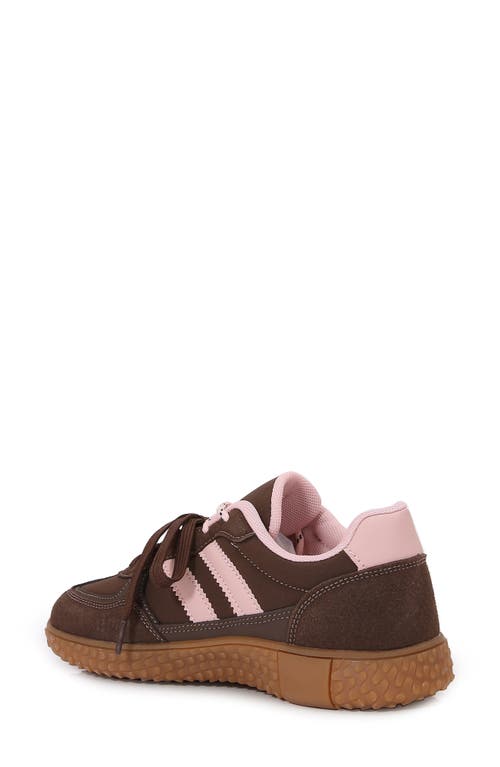 Berness Double Lace Sneaker In Brown