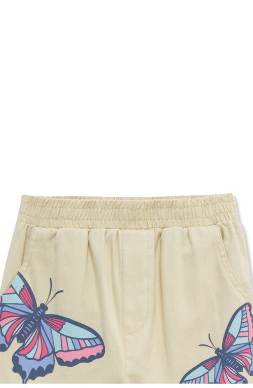 Peek Aren't You Curious Flutter Trim T-shirt & Butterfly Print Cargo Joggers Set In Lilac