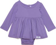 WORTHY THREADS Solid Long Sleeve Bubble Romper