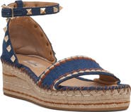 Valentino Garavani Rockstud Espadrille Wedge Sandal