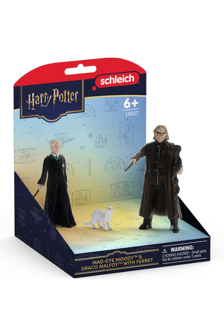 Wizarding World 3 Figure Set, Mad Eye Moody, Draco Malfoy & Ferret, Alternate, color, Multicolored