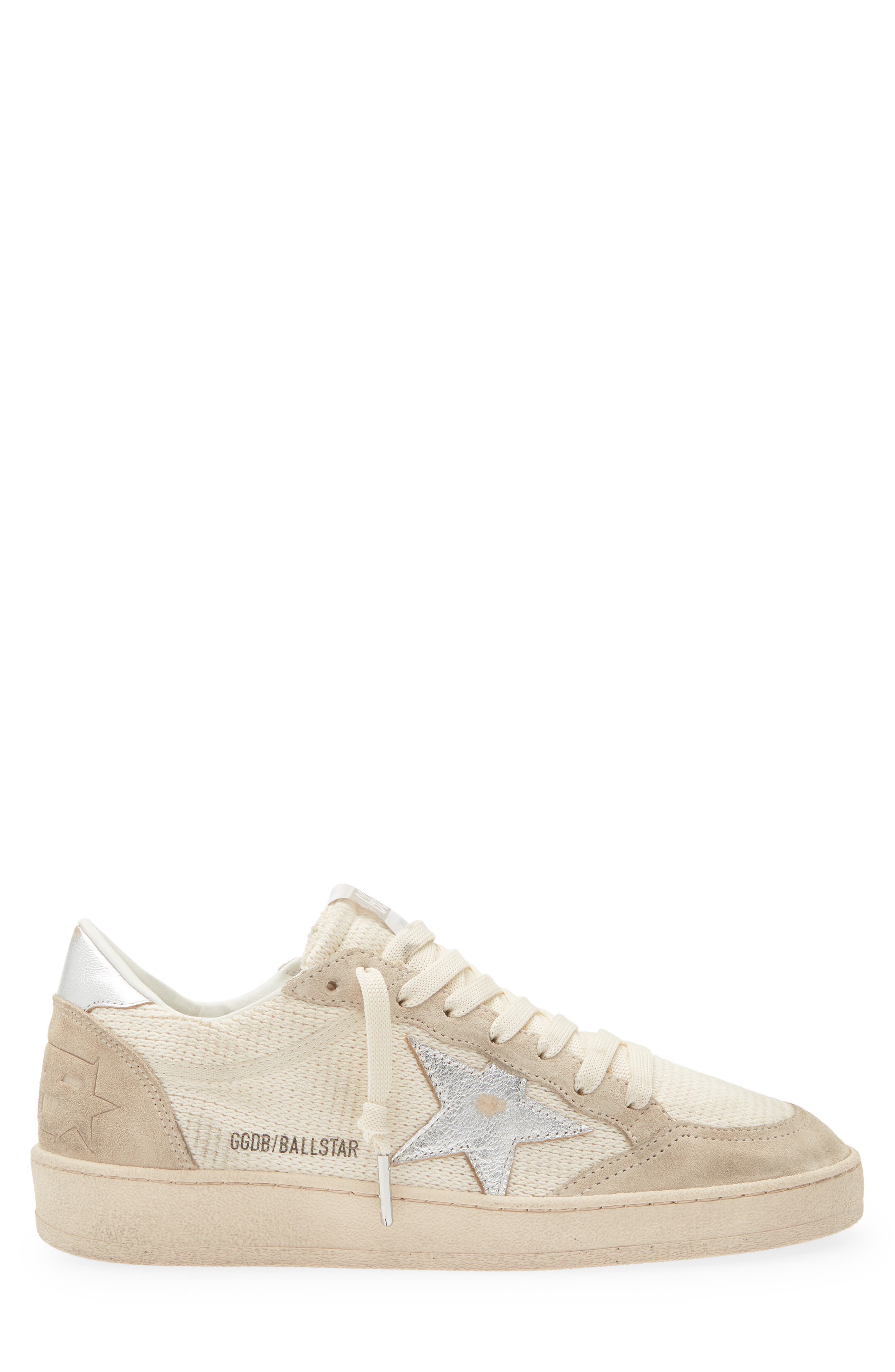 Ball Star Sneaker, Alternate, color, BEIGE/ SILVER