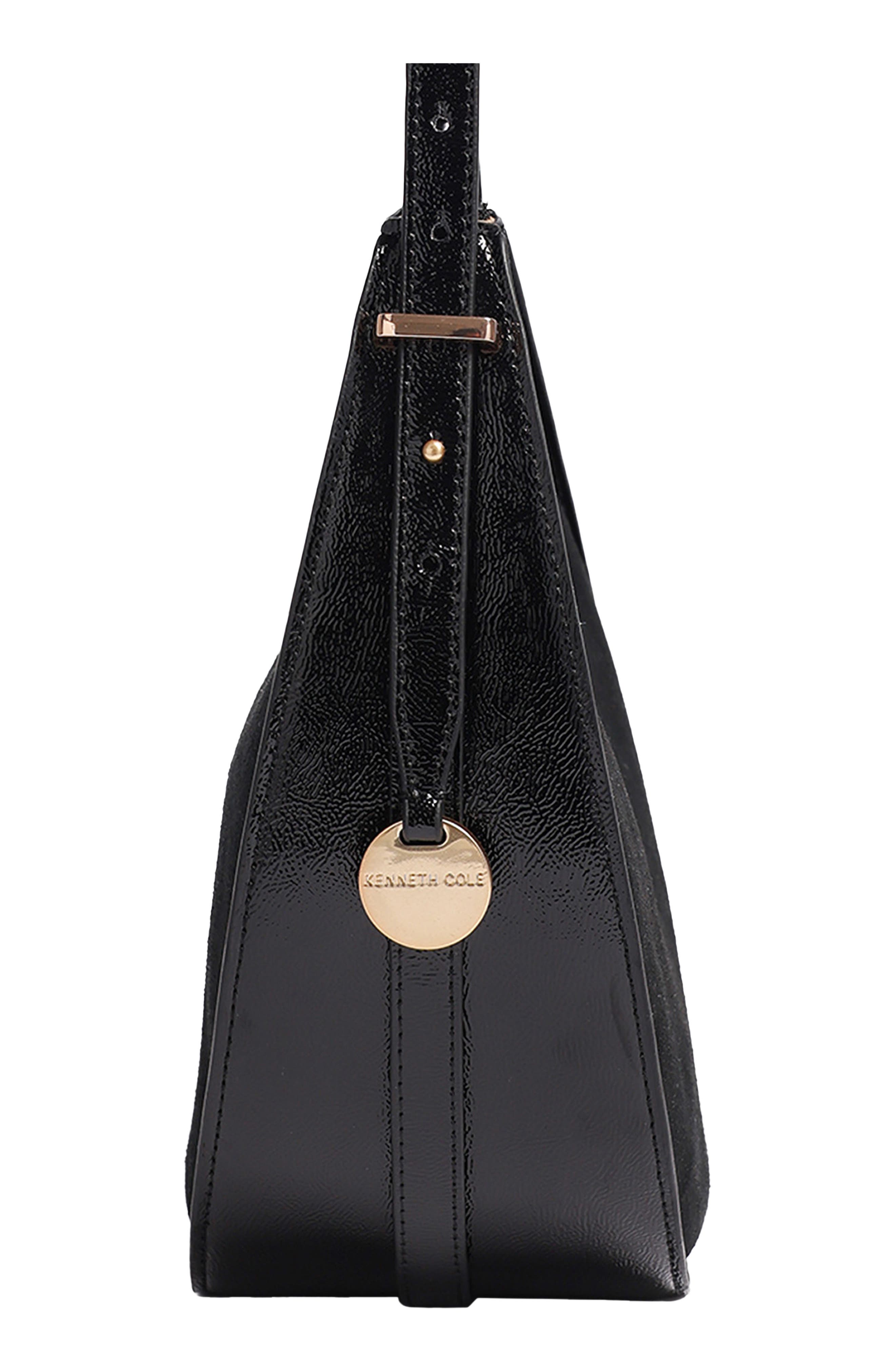 Chelsea Medium Leather Hobo, Alternate, color, BLACK