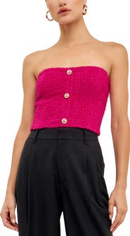 Endless Rose Strapless Crop Top