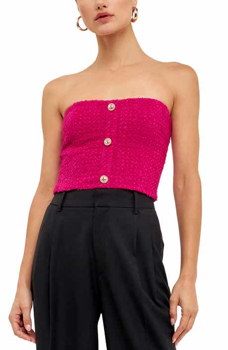 Endless Rose Strapless Crop Top