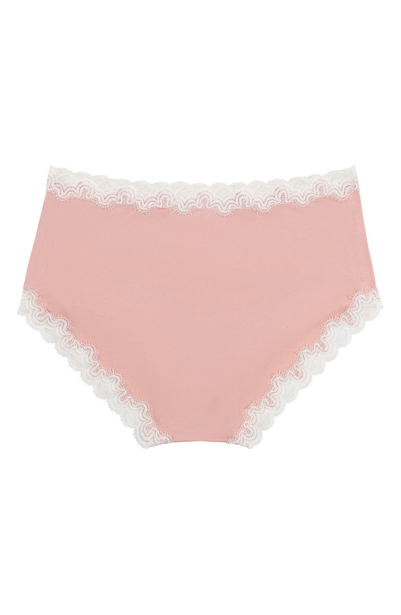 Uwila Warrior Soft Silk Lace Trim Silk Briefs, Alternate, color, 