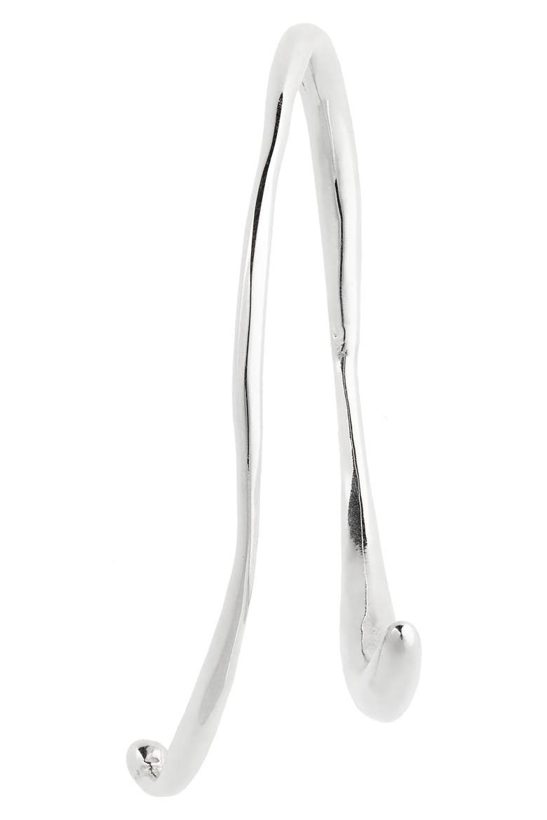 Phase Ear Cuff, Alternate, color, SILVER