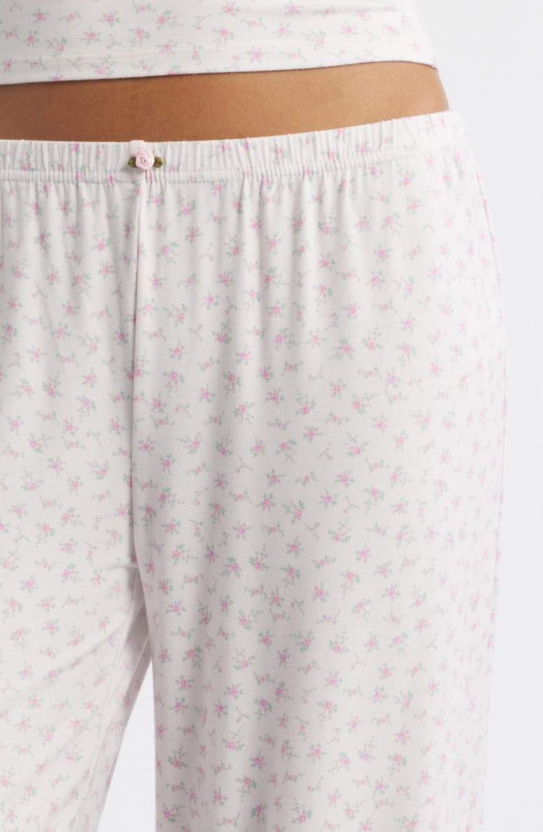 HAPPY CAMP3R Sugar Plum Olivia Wide Leg Sweatpants, Alternate, color, Baby Pink