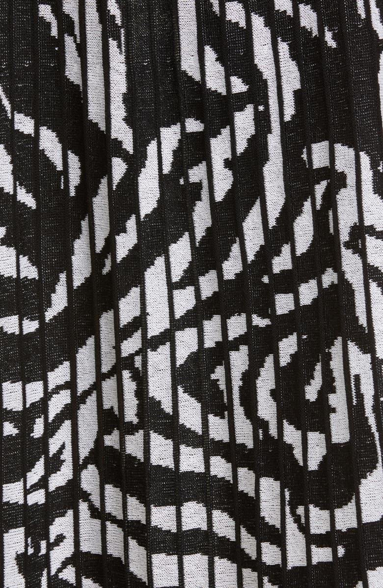 Misook Zebra Swirl Knit Skirt, Alternate, color,