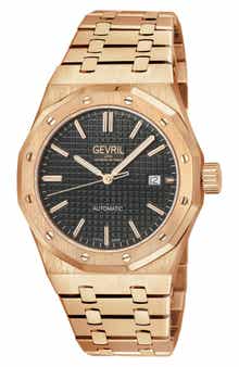 GEVRIL Gotham Bracelet Strap Automatic Watch, 41mm