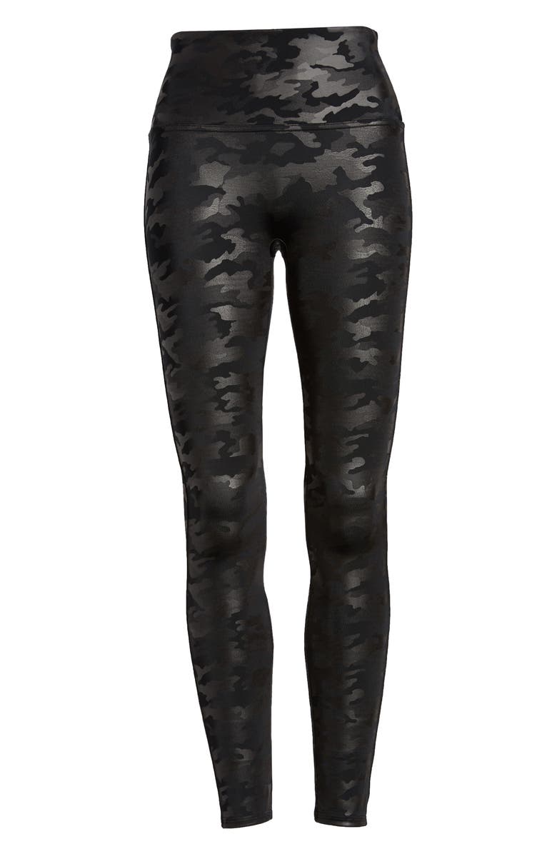 SPANX<sup>®</sup> Faux Leather Camo Leggings, Alternate, color,