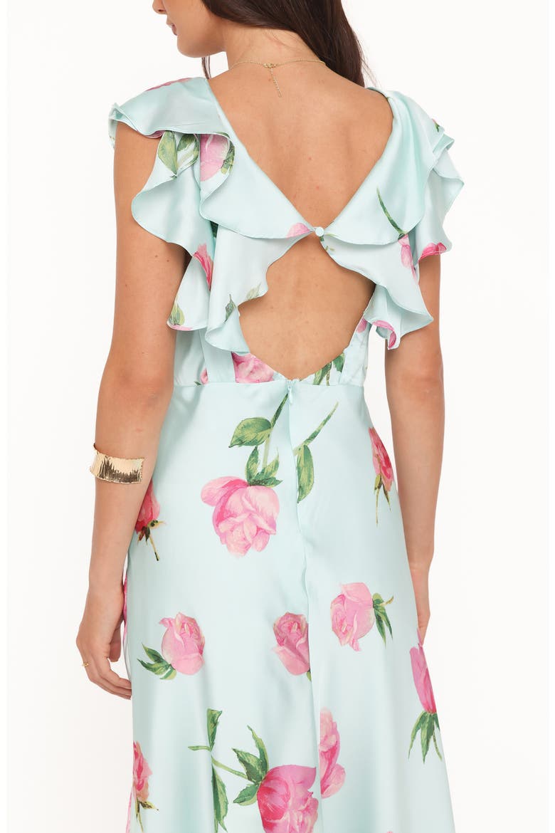 Darling Floral Maxi Dress, Alternate, color, ROSE MINT FLORAL