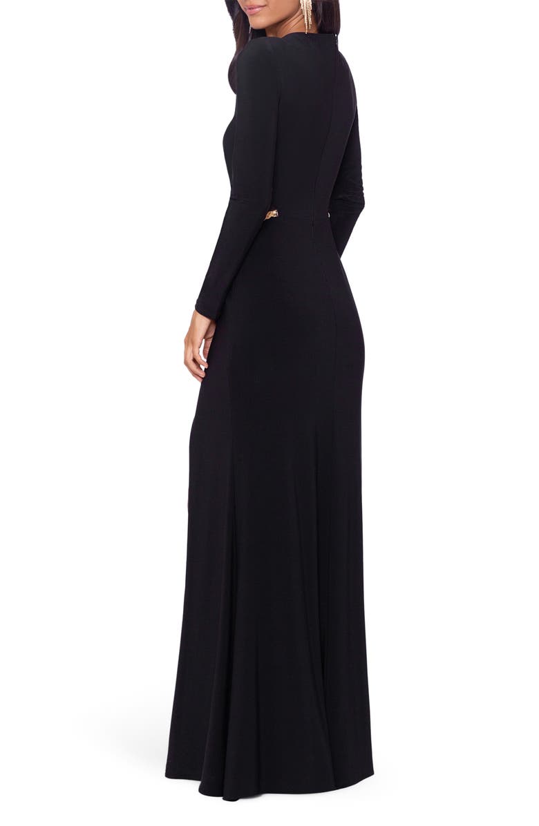 xscape long sleeve formal dresses Amazon.com: Xscape Long Ity Long Sleeve Contrast Lining Black/Nude 8 :  Clothing, Shoes & Jewelry