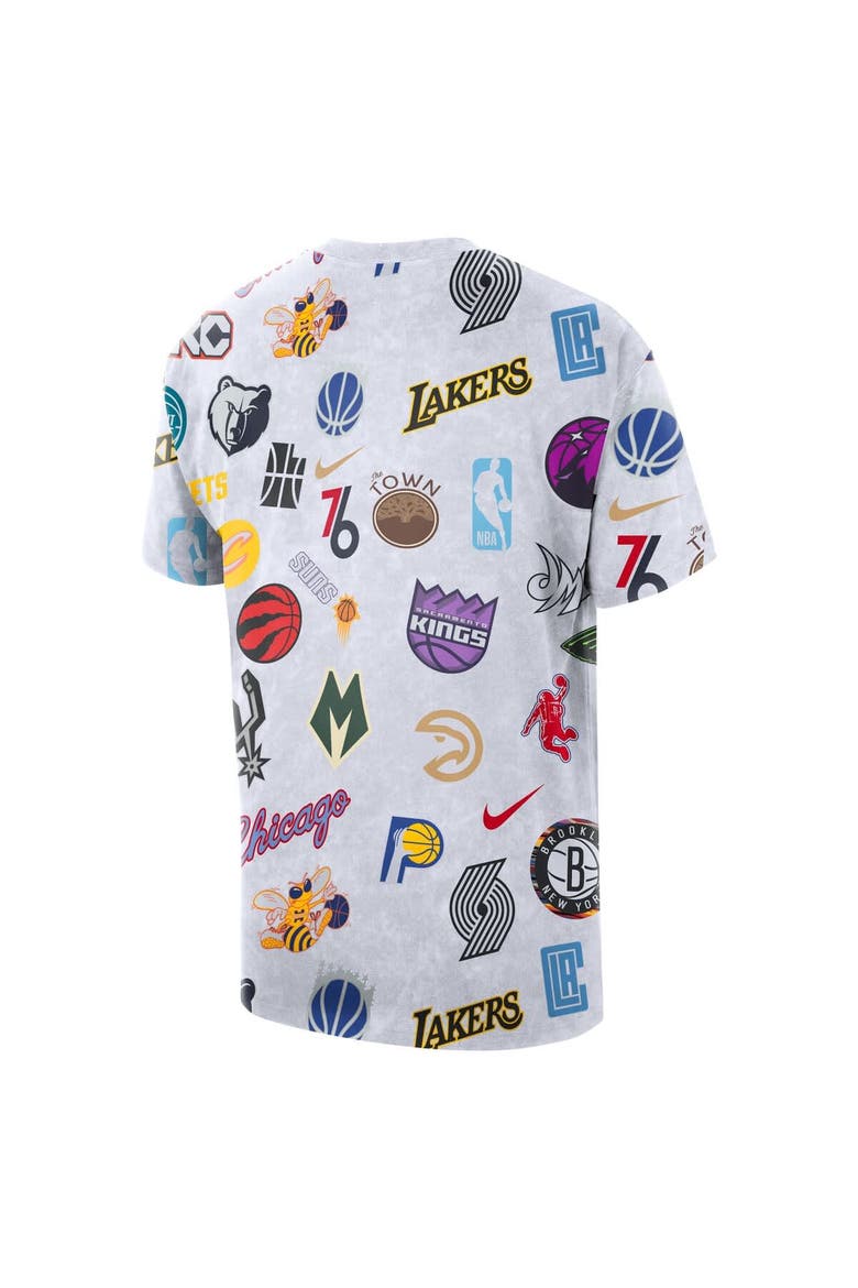 Unisex Nike  White NBA 2025/26 City Edition Remix All Over Print T-Shirt, Alternate, color, White