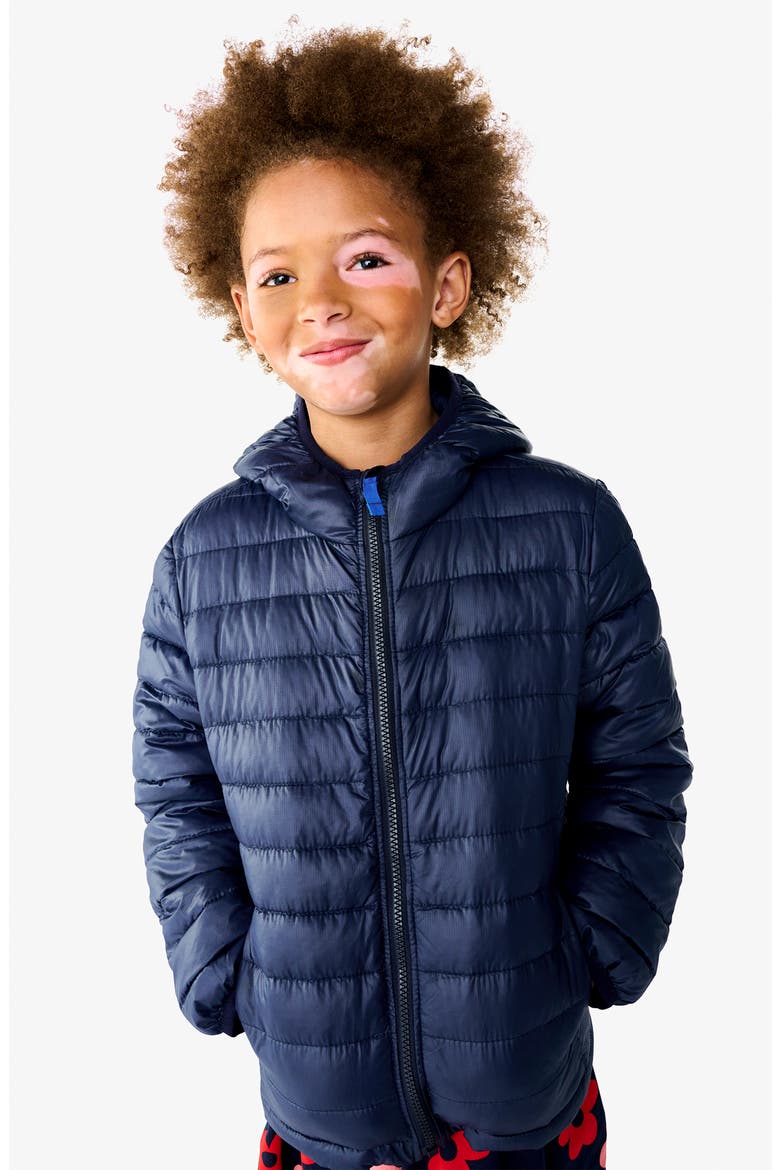 Kids' Lightweight Water Repellent Puffer Jacket, Alternate, color, NAVY