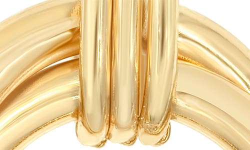 Shymi Twisted Loop Drop Earrings In Gold