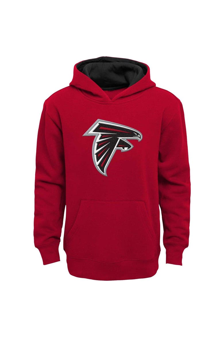 Youth Red Atlanta Falcons Prime Pullover Hoodie, Main, color, Red