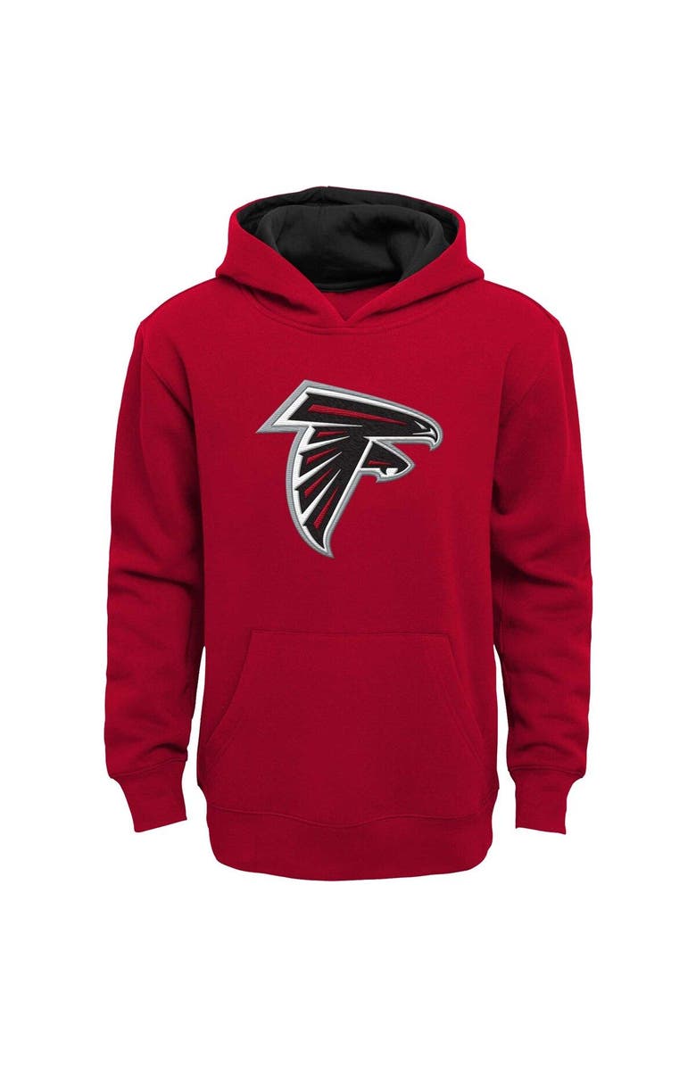 Outerstuff Youth Red Atlanta Falcons Prime Pullover Hoodie, Main, color, Red