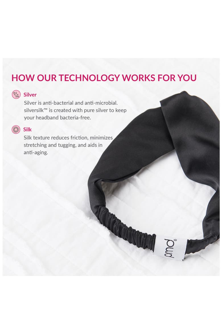 silversilk™ Headband, Alternate, color, ROSE