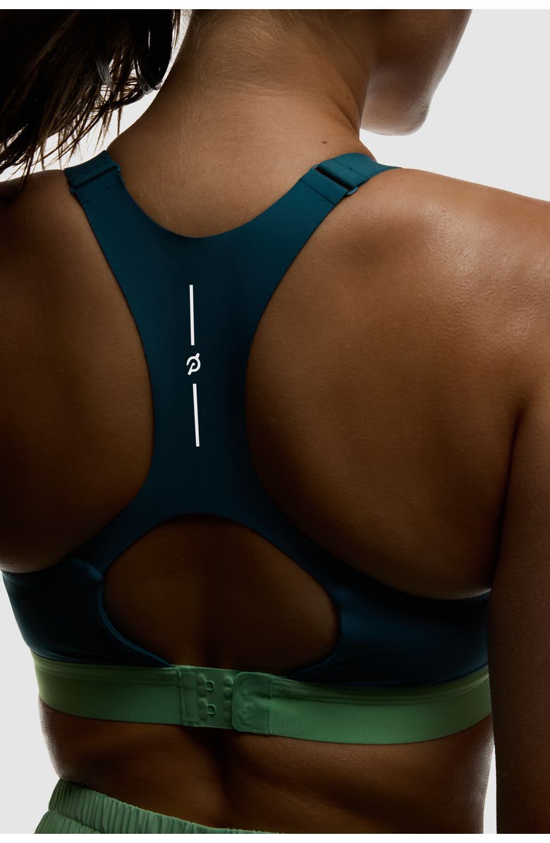 Peloton Enhanced Support Racerback Bra, Alternate, color, Dark Teal