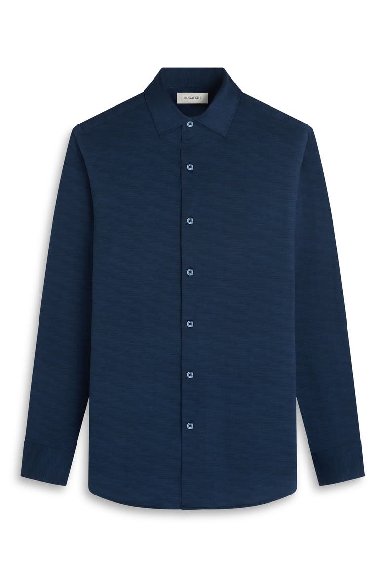 James OoohCotton® Herringbone Button-Up Shirt, Alternate, color, NAVY
