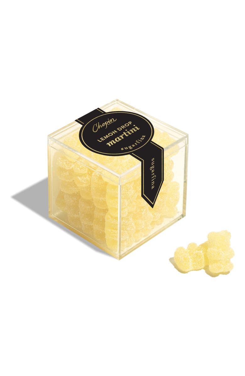 sugarfina Lemon Drop Martini Bears Set of 4 Candy Cubes, Alternate, color, Blue