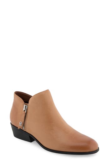 Aerosoles Collaroy Side Zip Bootie In Brown