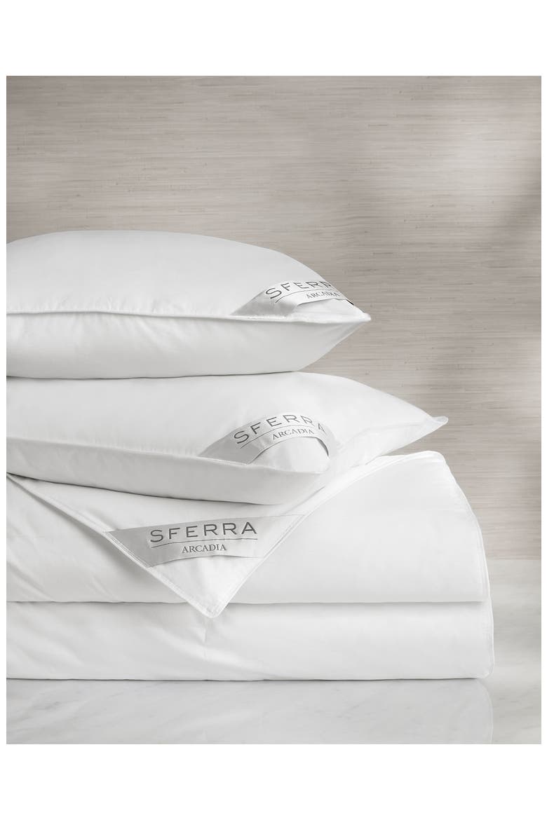Arcadia Boudoir Down Alternative Pillow, Alternate, color, WHITE