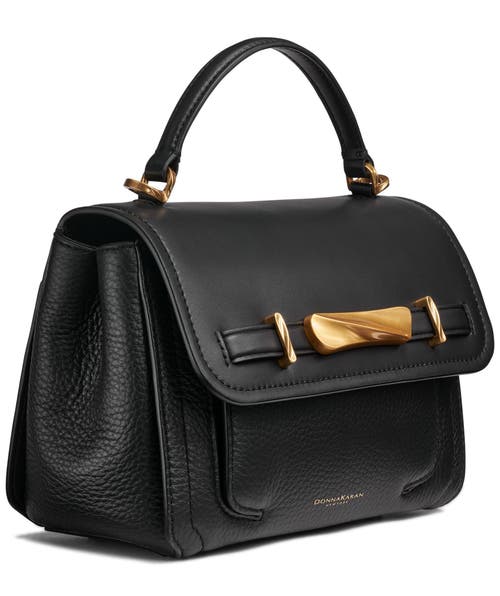 Donna Karan Oceanside Crossbody Bag In Black/gold
