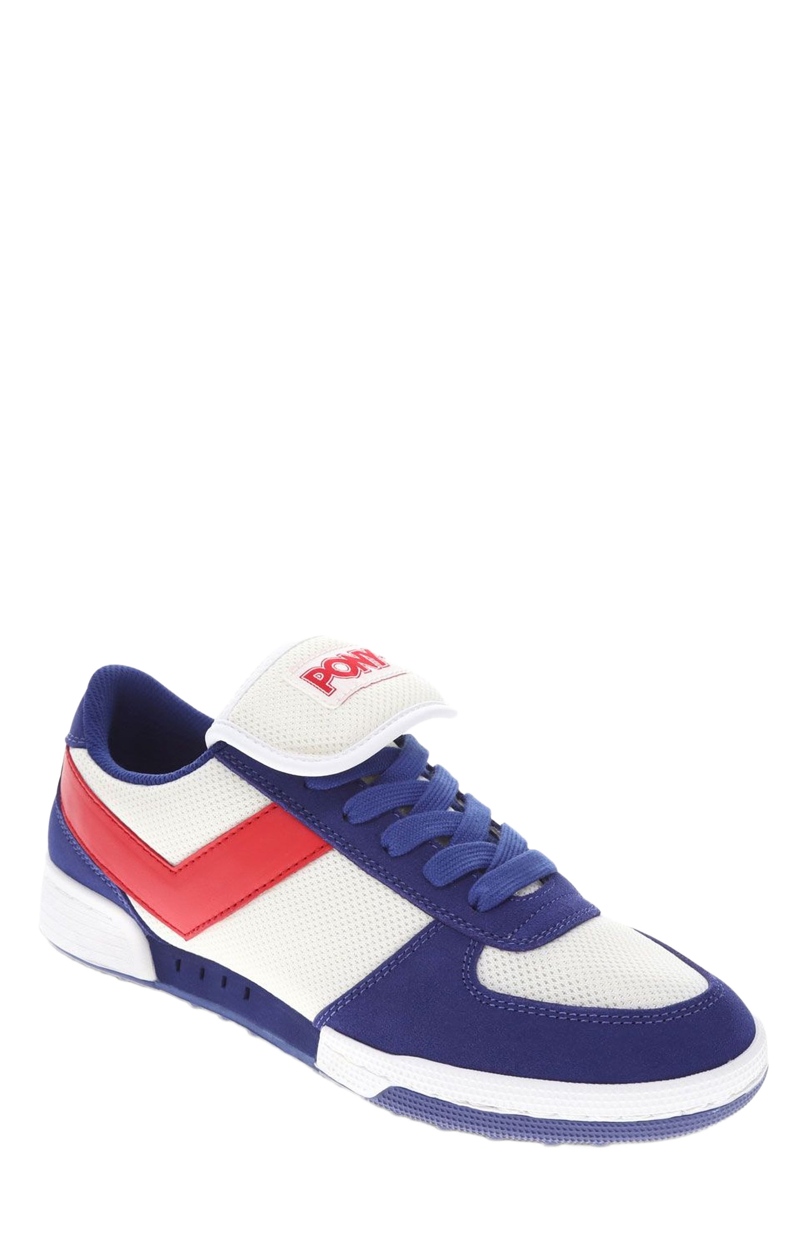 PONY Linebacker Archive Sneakers, Main, color, White/Blue/Red