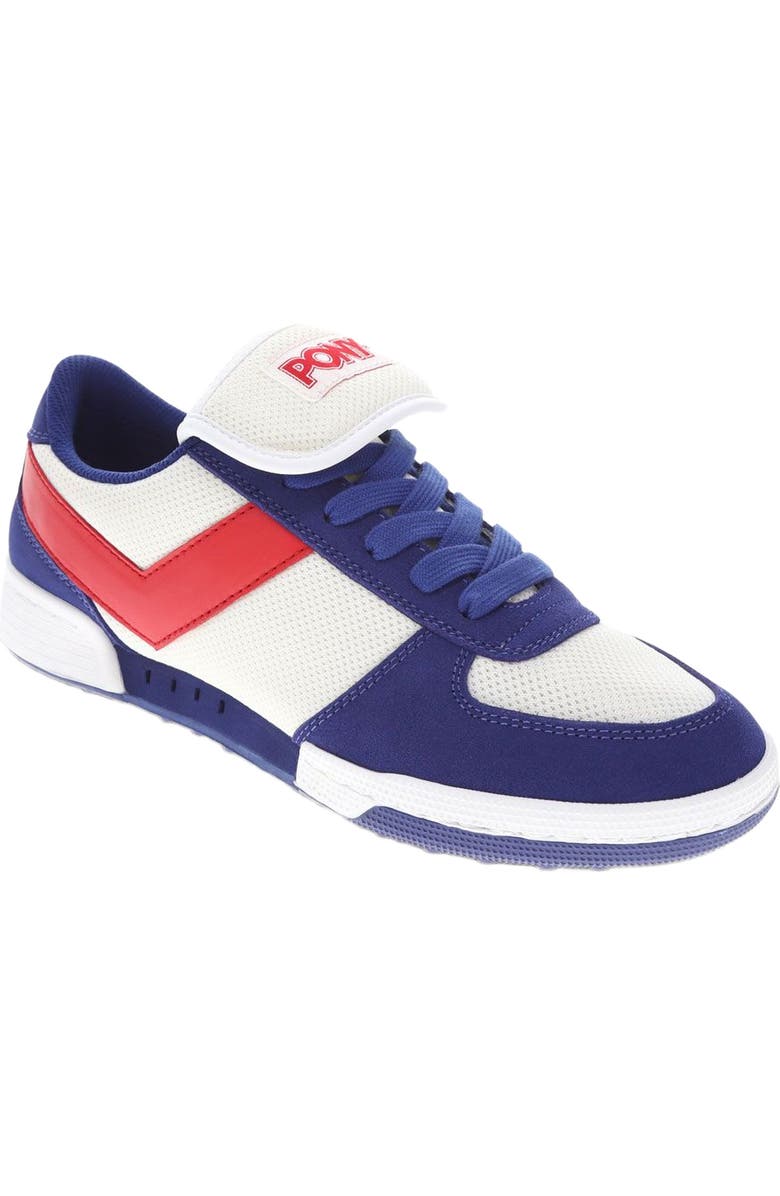 PONY Linebacker Archive Sneakers, Main, color, White/Blue/Red