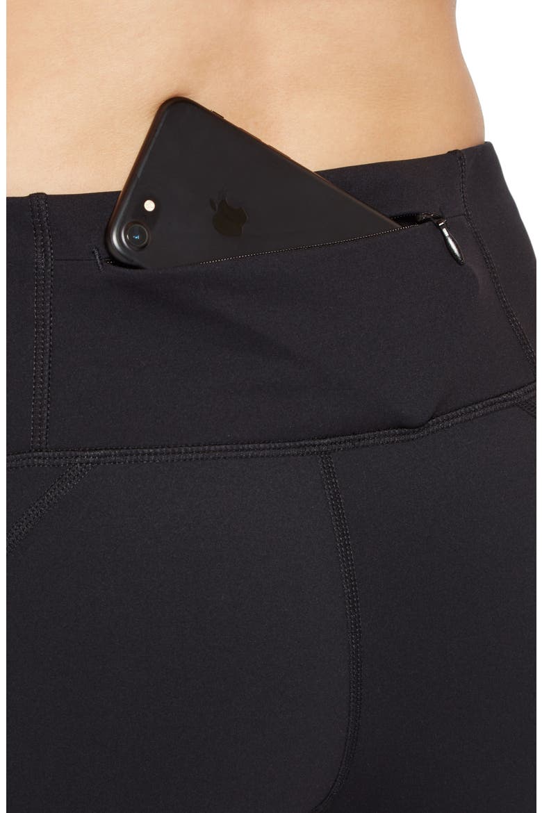 Power Wetlook Mesh 7/8 Workout Leggings, Alternate, color, BLACK