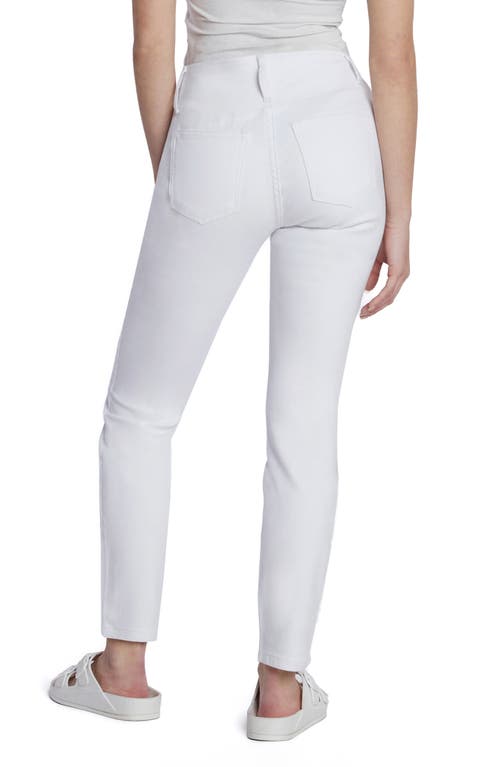 Hint Of Blu Exposed Button Mid Rise Skinny Jeans